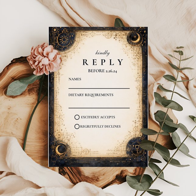 Astral Night Wedding OSA Kort (Skapare uppladdad)