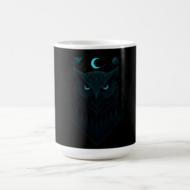 Astral Owl - Cosmic Night Wisdom Kaffemugg (Center)