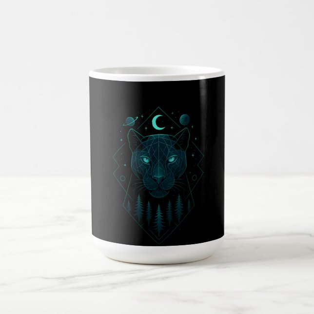 Astral panter - Kosmisk mörk predator Kaffemugg (Center)