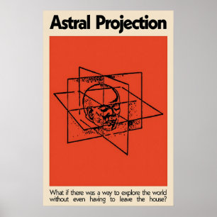 Astral Projection Japansk Abstrakt Bauhaus Poster