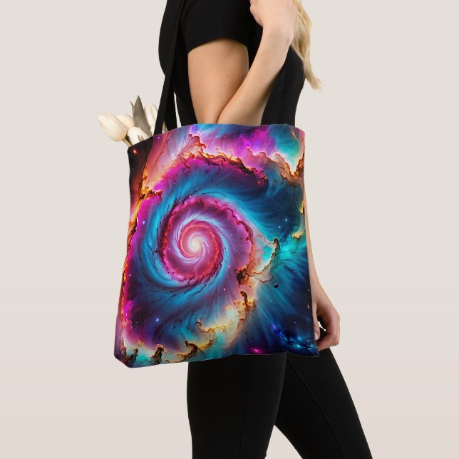 “Astralis” - Nebula och galaxer                   Tygkasse (Närbild)