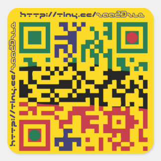 astrastudios QRcode Fyrkantigt Klistermärke