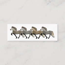 Astrid isländska Horses Mini Visitkort