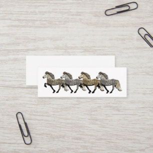 Astrid isländska Horses Mini Visitkort