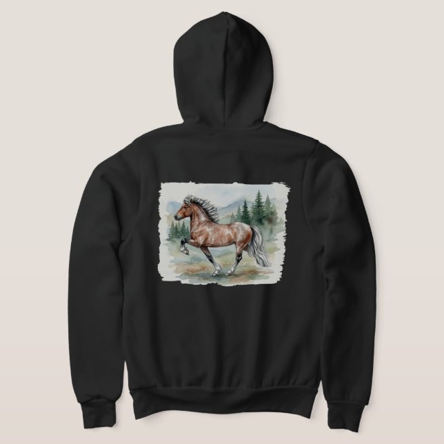 Astrid Tolting isländsk akvarell T Shirt (Laydown Baksida)