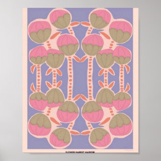 Astrid Wilson Flower Market Nairobi Poster