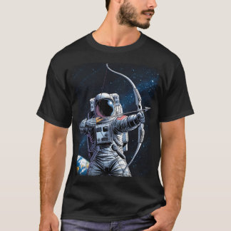 ASTRO ARCHER - Astronaut med Bow och Pil T Shirt