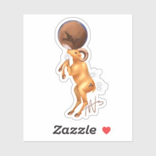 Astro Aries Mars Zodiac Klistermärken