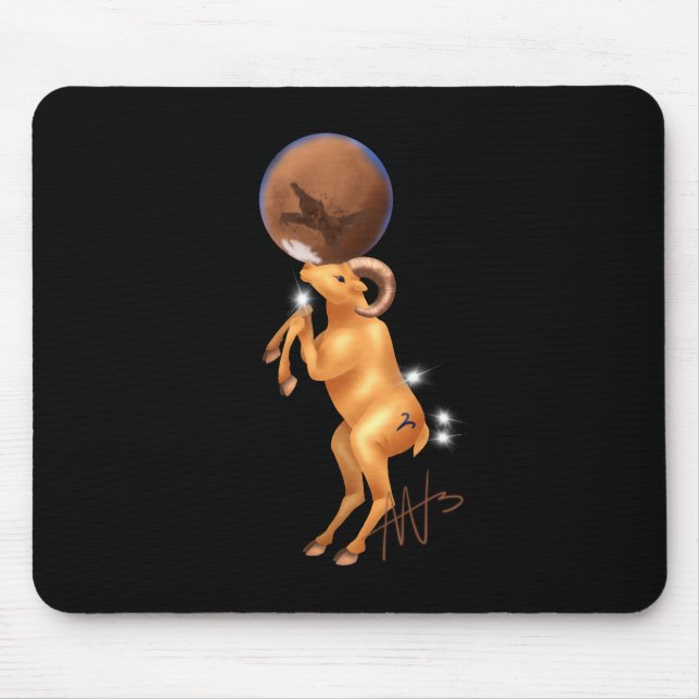 Astro Aries Mars Zodiac Musmatta (Framsidan)