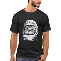 Astro Cat Unisex t-shirt | Ålder för rymdfisk, ton