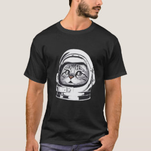 Astro Cat Unisex t-shirt Ålder för rymdfisk, ton
