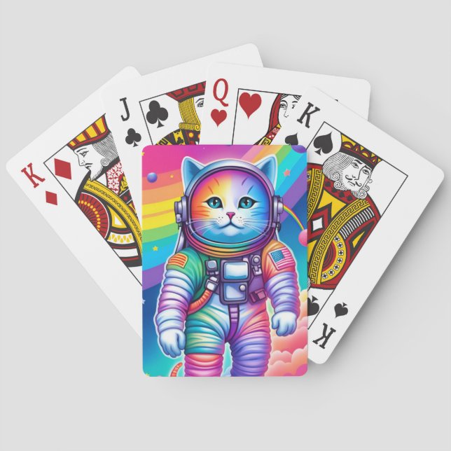 Astro-Cat-uppspelningskort Casinokort (Baksidan)
