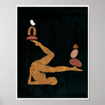 Astro Celestial Guld Yoga Gudinnan Balans Konst