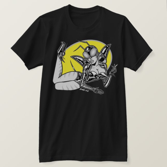 Astro-Creeps™: Insectra™/Pin-Up T Shirt (Design framsida)