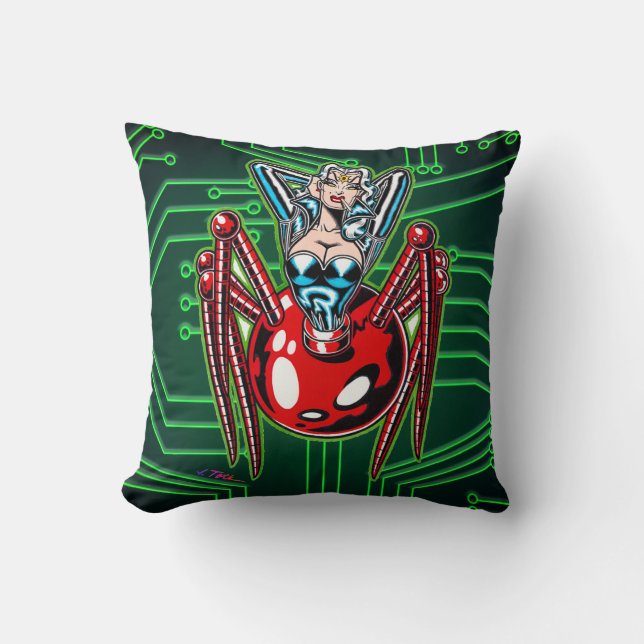 Astro Creeps™: Madam Mechanism™ Kudde (Framsida)