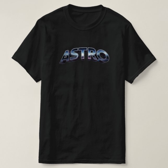 Astro Futuristiska Galaxy Streetwear T Shirt (Design framsida)