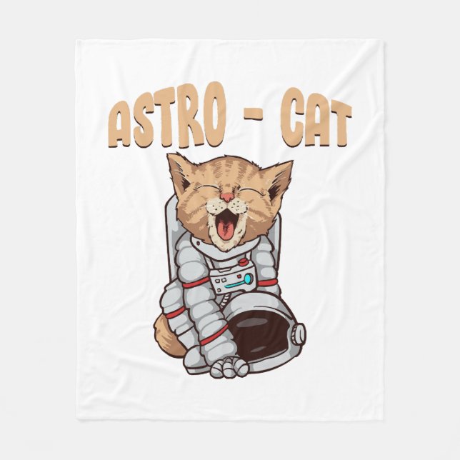 Astro Katt Fleecefilt (Framsidan)