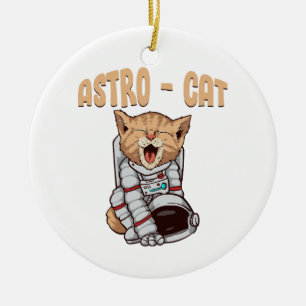 Astro Katt Julgransprydnad Keramik