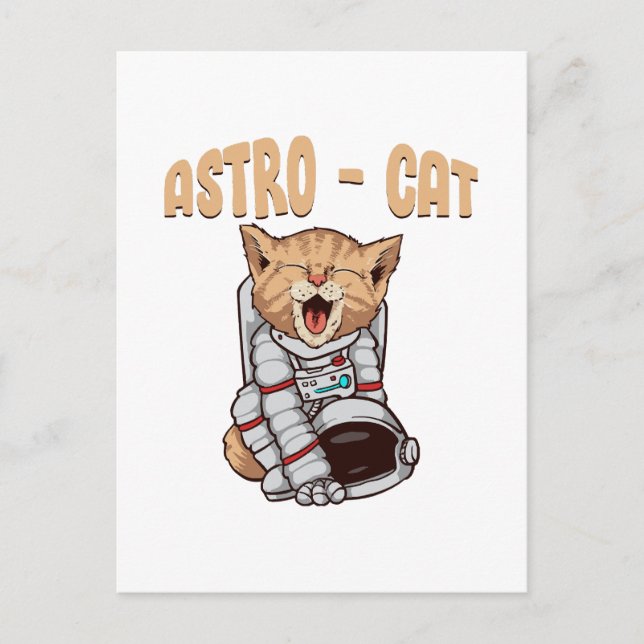 Astro Katt Vykort (Framsida)