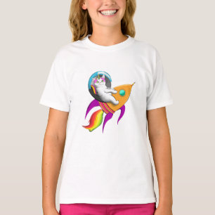 Astro Kitty Tröja - Rymdkatts Unikorn T-shirt