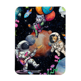 Astro-meow i den universella, flexibla fotomagnete magnet