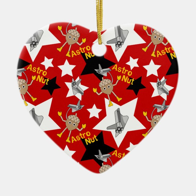 Astro Nöt Stars Ceramic Ornament (Framsidan)