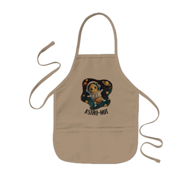 Astro-Nut Peanut, Astronaut Pun |  Barnförkläde (Framsidan)