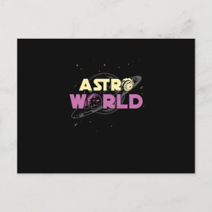Astro World Astronomy Rymden Helg Vykort