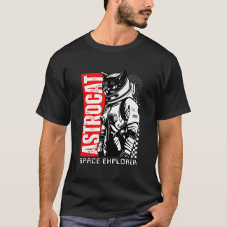 Astrocat Rymd Utforskare T Shirt