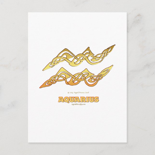 Astrocelt-serien Aquarius Vykort (Framsida)