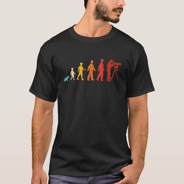Astrofotografi Evolution Astro Planet Växter Fa T Shirt (Framsida)