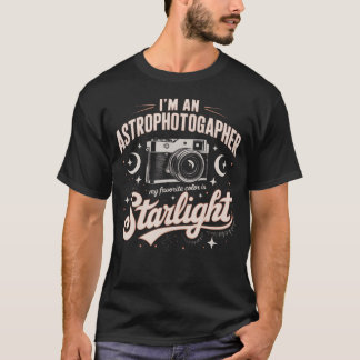 Astrofotografikamera Astronomisk natthimmel Foto T Shirt