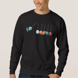 Astrofysicis Planets Newton Cradle _2 Lång Ärmad Tröja
