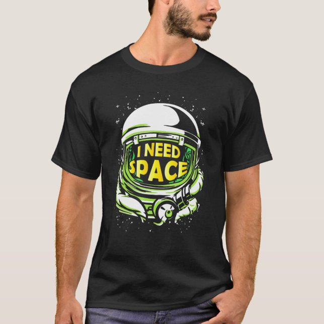 Astrofysik I BEHOV AV Rymden Science Geek T Shirt (Framsida)