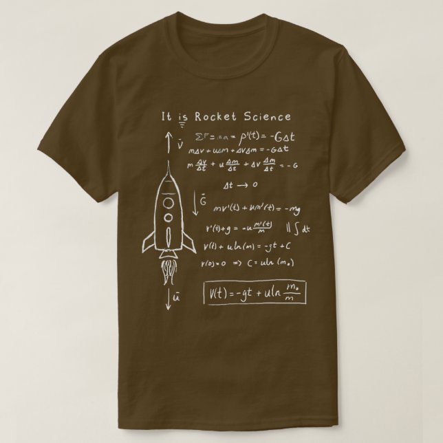 Astrofysik Rocket Aerospace Science Art T Shirt (Design framsida)