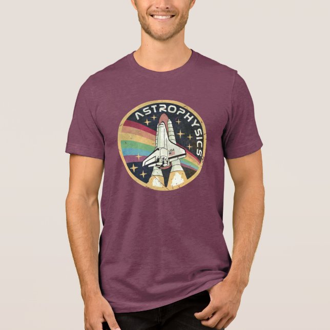 Astrofysik Vintage Emblem V02 T Shirt (Framsida)