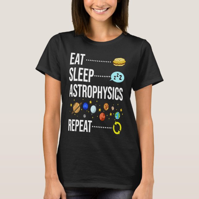 Astrofysikt astronomi Telescope T Shirt (Framsida)