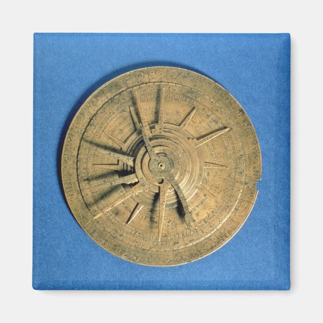Astrolabe för beräkning av koskop, europeiska magnet (Framsidan)