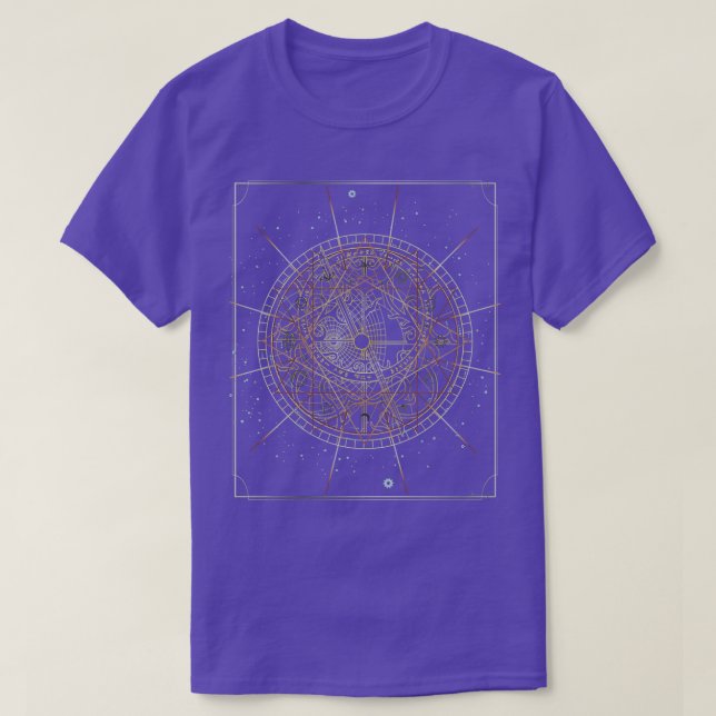 Astrolabe Zodiac T Shirt (Design framsida)