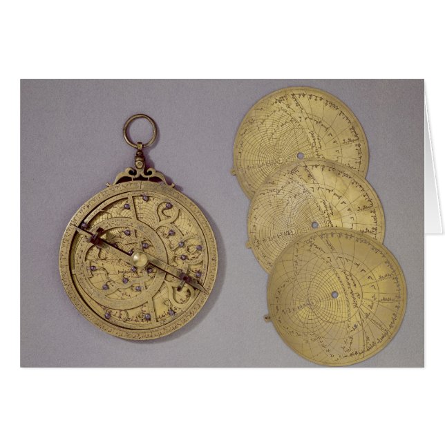 Astrolabium 1216 hälsningskort (Framsidan Horizontal)