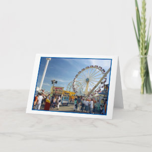 Astroland Amusation Park Blank Greeting Card Kort