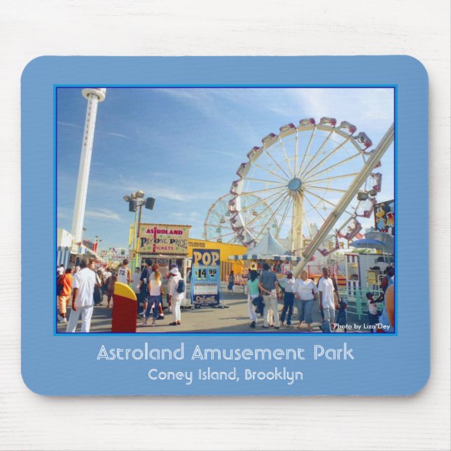 Astroland Amusement Park Mousepad Musmatta (Framsidan)