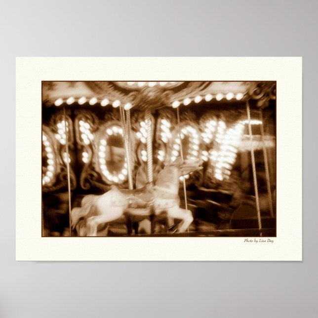 Astroland Carousel Poster (Framsidan)