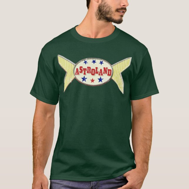 Astroland T-Shirt - Coney Island, NY - Retro Amuse (Framsida)