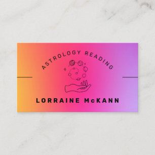 ASTROLOGER Astrology Reading AURA Reading Visitkort