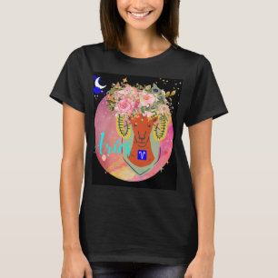 Astrologi Aries Zodiac Sign Horoscope Kvinnor T Shirt