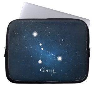 Astrologi Blue Nebula Cancer Zodiac-tecken Laptop Sleeve