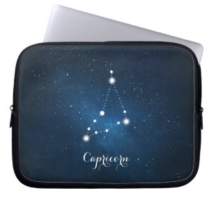 Astrologi Blue Nebula Capricorn Zodiac-tecken Laptop Sleeve
