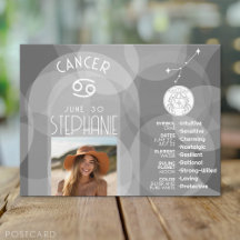 Astrologi Cancer Stjärntecken Foto Anpassad Födels
