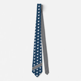 Astrologi Capricorn Monogram Goat Navy mönster Slips